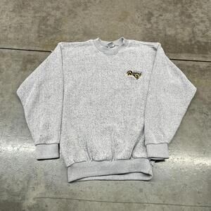 vintage st louis rams grey small logo crewneck size medium